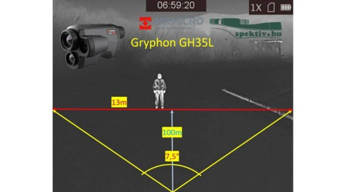 HIKMICRO GRYPHON GH35L KEZI HOKAMERA LEZERES TAVMEROVEL ES EJSZAKAI KAMERAVAL 3